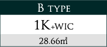 B type 1K+WIC 28.66㎡