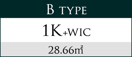 B type 1K+WIC 28.66㎡