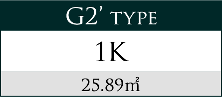 G2’ type 1K 25.89㎡