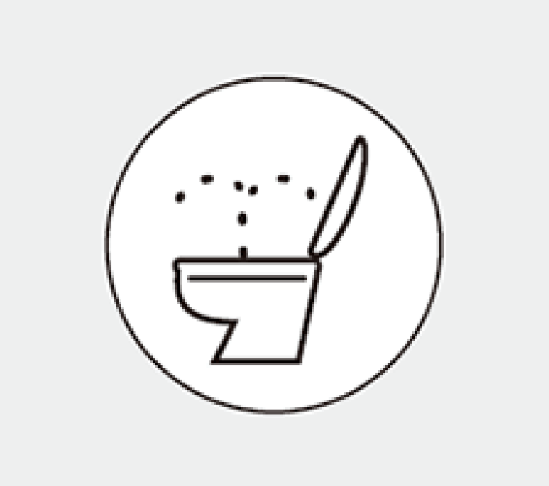 温水洗浄便座付きトイレのアイコン画像