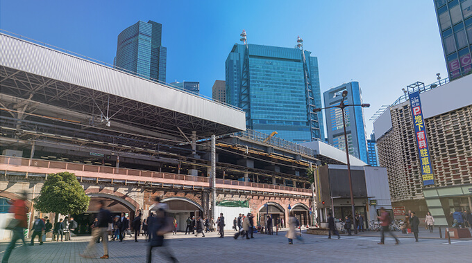 新橋駅へ約45分