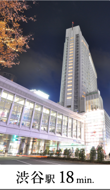 渋谷駅 18min.