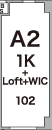 A2 1K+Loft+WIC 102