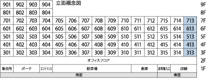 立面概念図