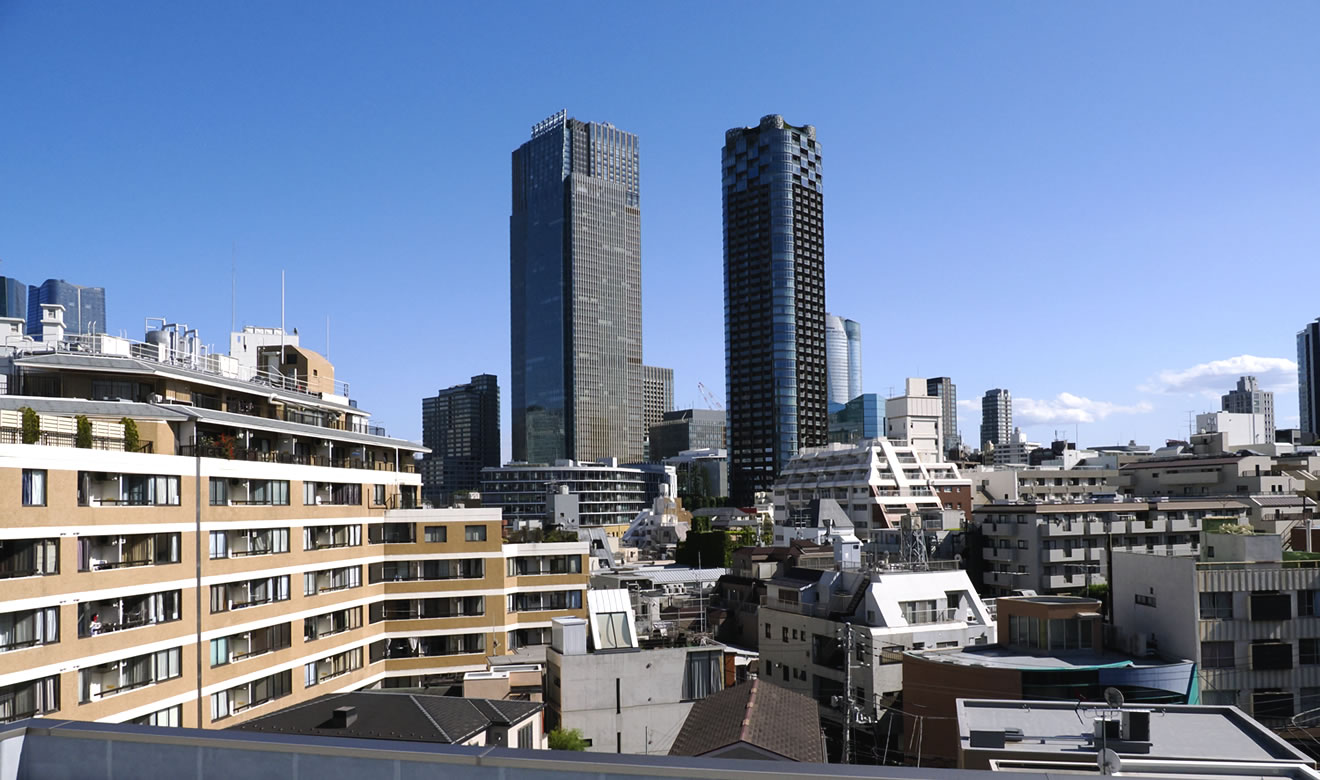 屋上庭園からの眺望