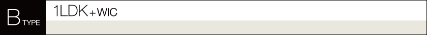 B TYPE 1LDK+WIC