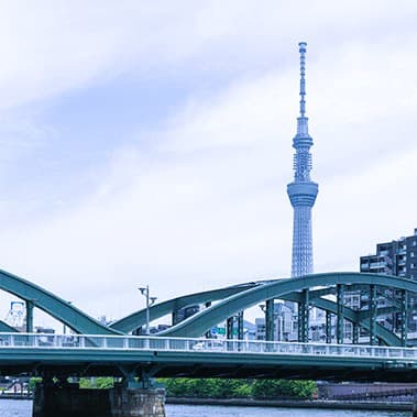 街から望むスカイツリー