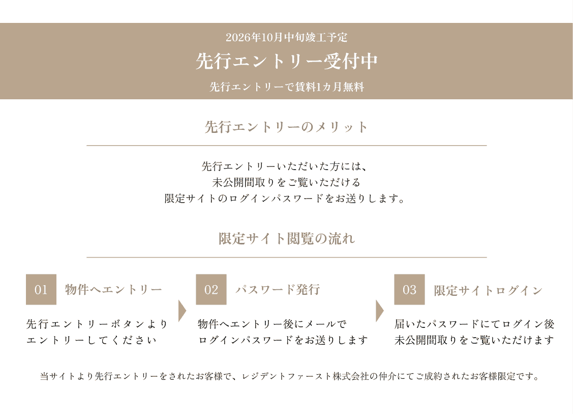 先行エントリー受付中バナー