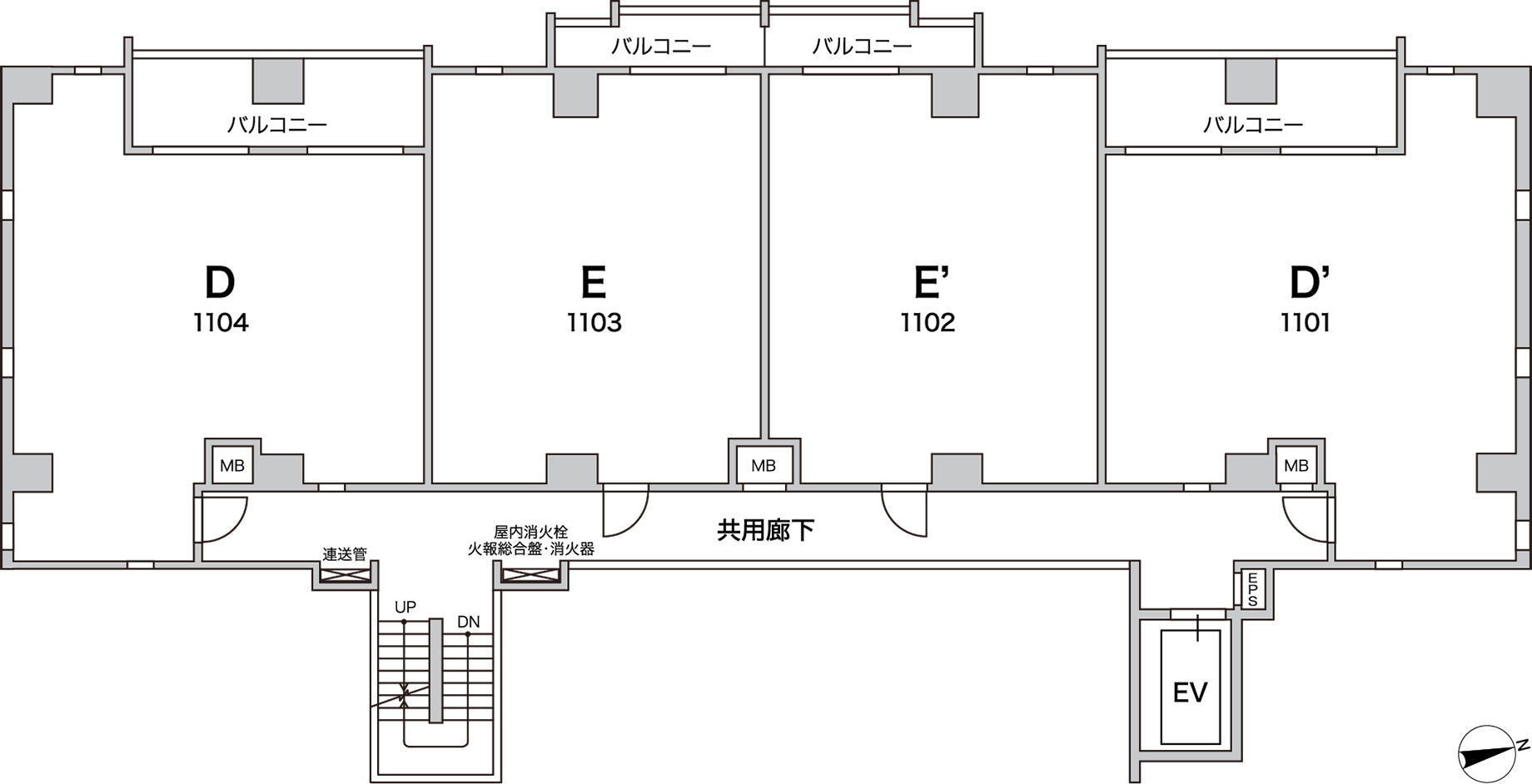 11階平面図