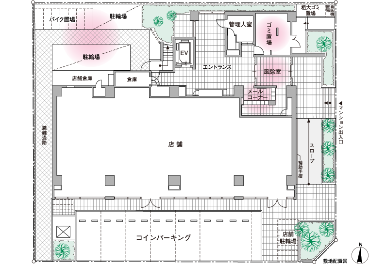 敷地配置図