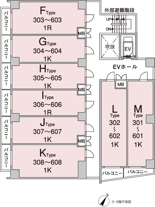 ROOM PLAN 3F-6F