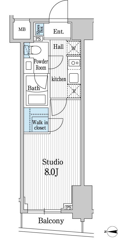 B type 専有面積：25.05㎡（約7.57坪）