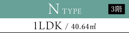 N TYPE 1LDK / 40.64㎡