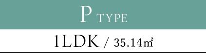 P TYPE 1LDK / 35.14㎡