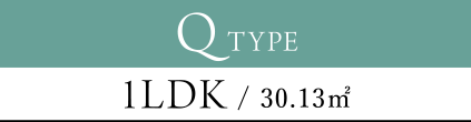 Q TYPE 1LDK / 30.13㎡