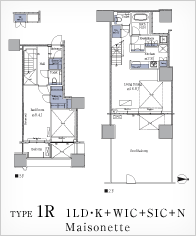 TYPE1R 1LDEK+WIC+SIC+N Maisonette