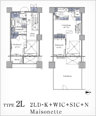 TYPE2L 2LDEK+WIC+SIC+N Maisonette