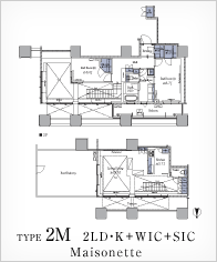 TYPE2M 2LDEK+WIC+SIC Maisonette