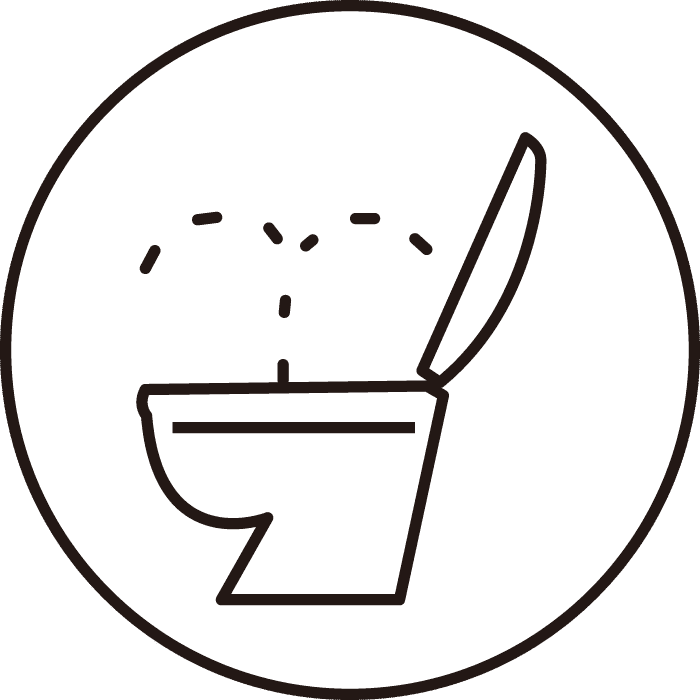 温水洗浄便座付きトイレ