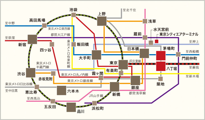 八丁堀駅的圖片搜尋結果