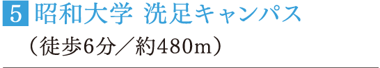 ■昭和大学 洗足キャンパス（徒歩6分／約480m）