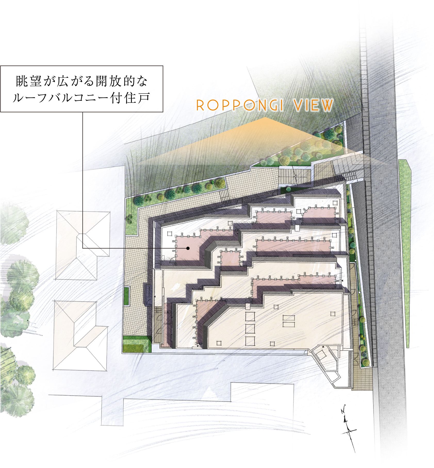 敷地配置イラスト