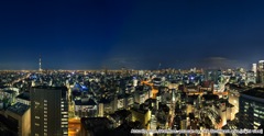 Actually, from 21st floor, you can see the Southeast area.[night view]