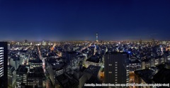 Actually, from 21st floor, you can see the Northeast area.[night view]