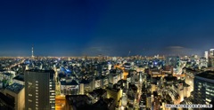 現地21階から南東方面を望む（夜景）