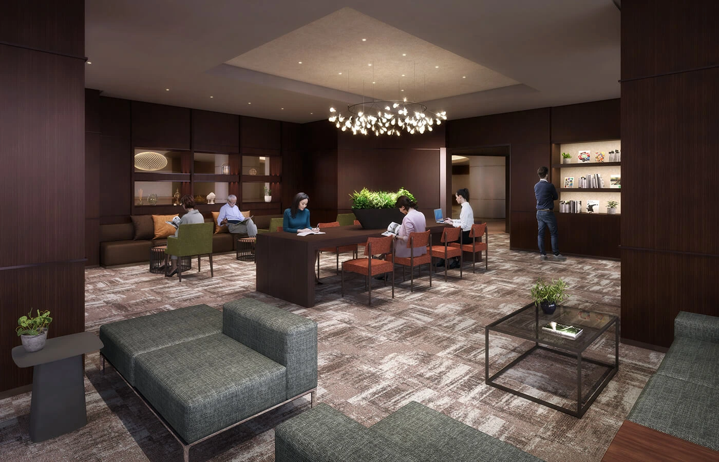 写真：ライブラリーラウンジ