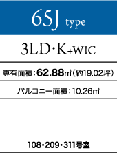 65Jタイプ 3LD・K+WIC