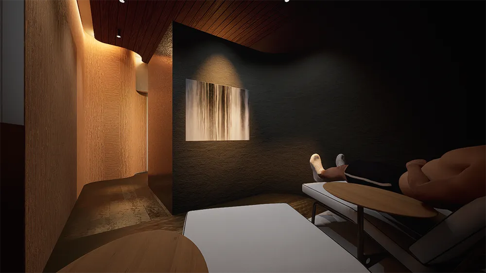 サウナ完成予想CG
