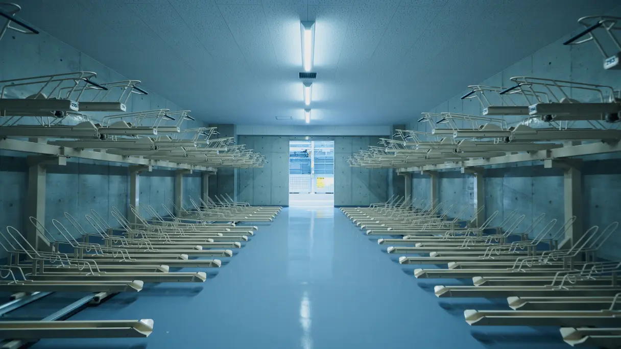 写真：駐輪場