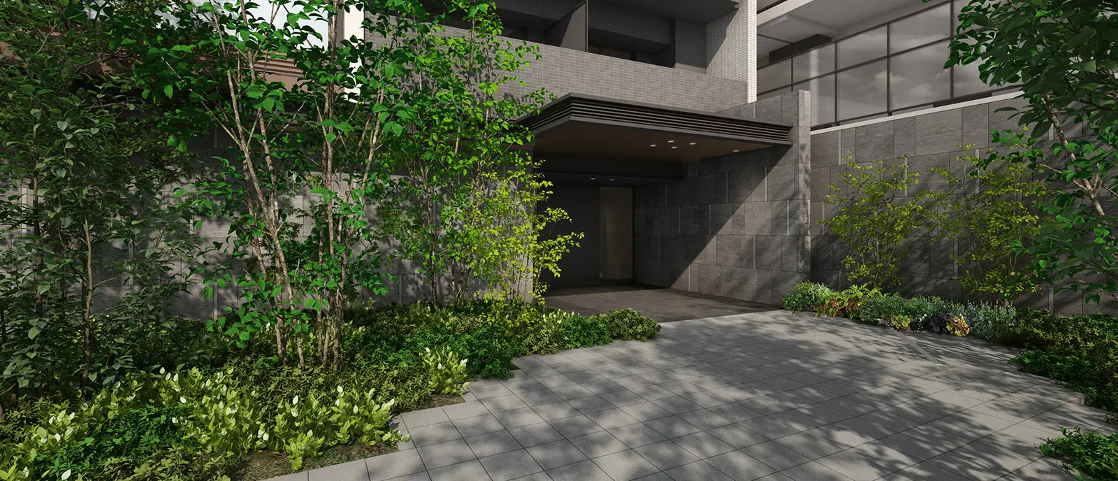 エントランスアプローチ完成予想CG