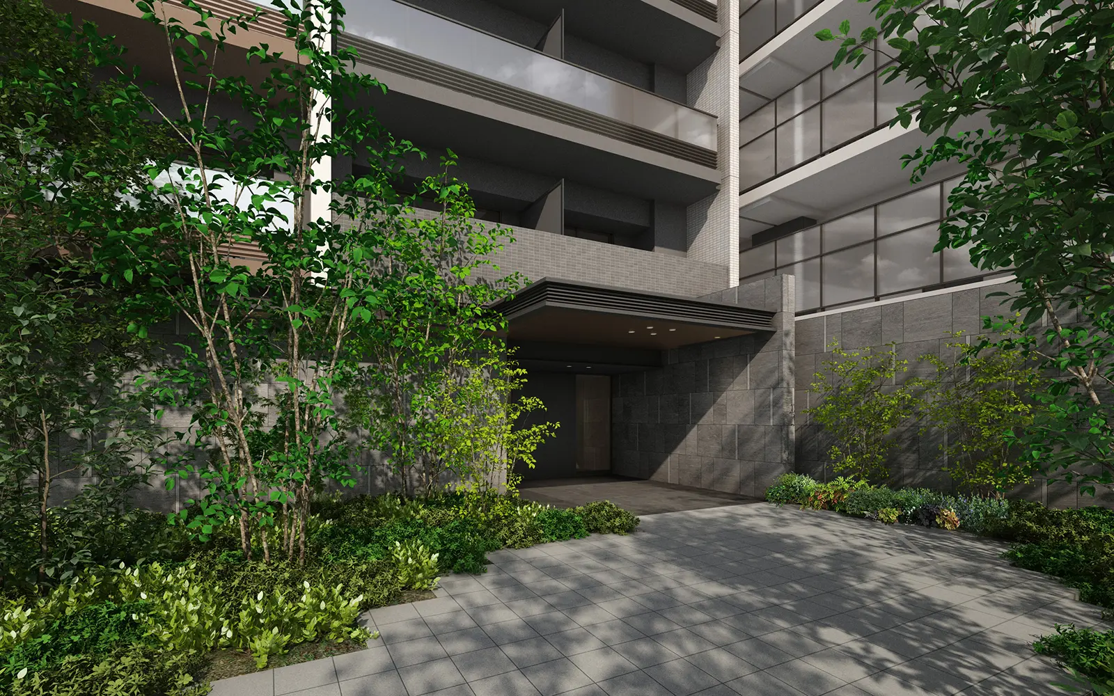 エントランスアプローチ完成予想CG