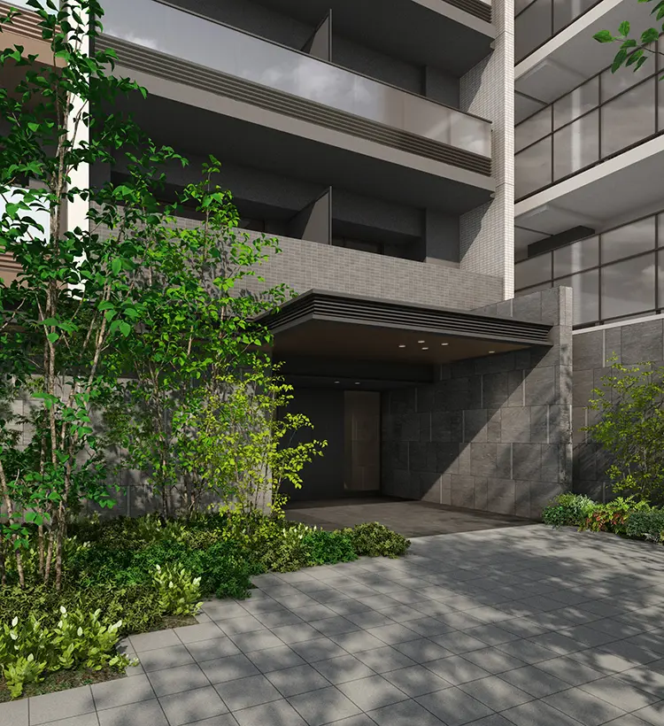 エントランスアプローチ完成予想CG