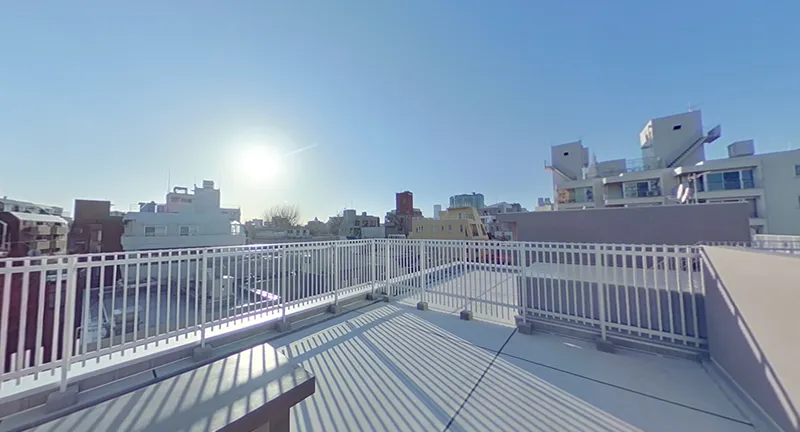 404号室 屋上テラス