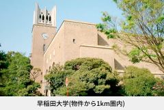 早稲田大学（物件から1km圏内）