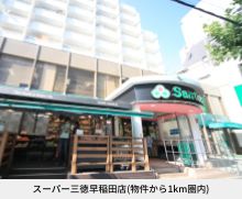 スーパー三徳早稲田店（物件から1km圏内）