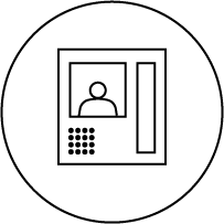 カラーモニター付インターホン