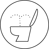 温水洗浄便座付トイレ