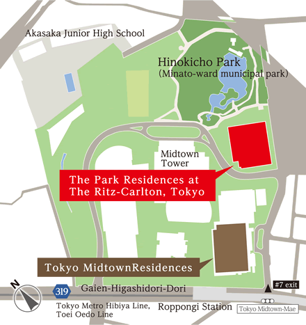 Tokyo Midtown site plan