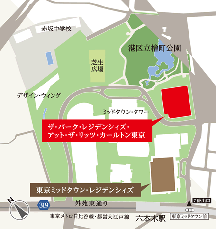 東京ミッドタウン敷地図
