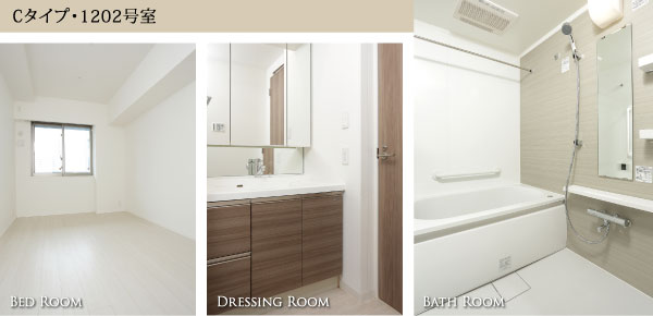 Cタイプ・1202号室 Dressing Room Bed Room Bath Room