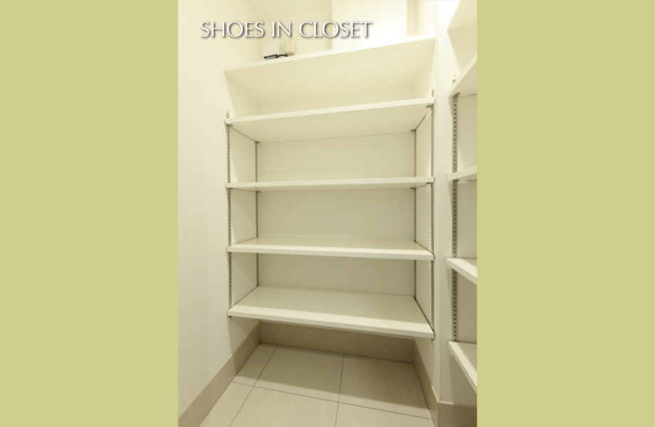SHOES IN CLOSET