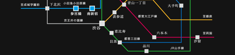 代々木ＭＫ　ＣＯＵＲＴ路線図